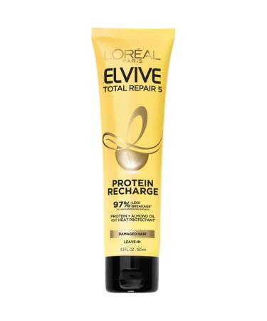 L'Oreal Elvive Total Repair 5 Protein Recharge Leave In Conditioner Treatment - 5.1 Ounce