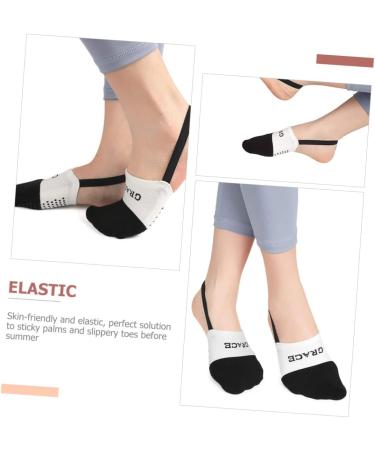 Shop NOLITOY Grippy Yoga Socks - Half Palm & Forefoot Pads for Men & Women | Absorb Sweat & Enhance Performance - Buy Online on GoSupps.com