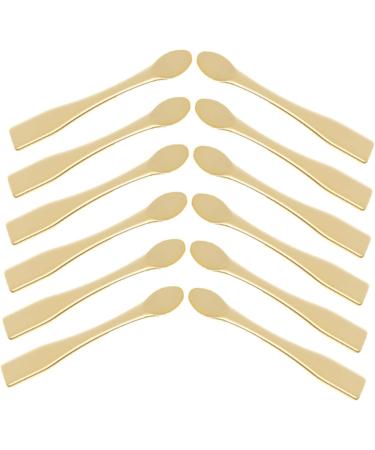 Baluue 36 Pcs Cosmetics Spatula Face Cream Spoons Mini Spoons Abs Skincare Makeup 6.00X0.70X0.70CMx3pcs Goldenx3pcs - Buy Online on GoSupps.com