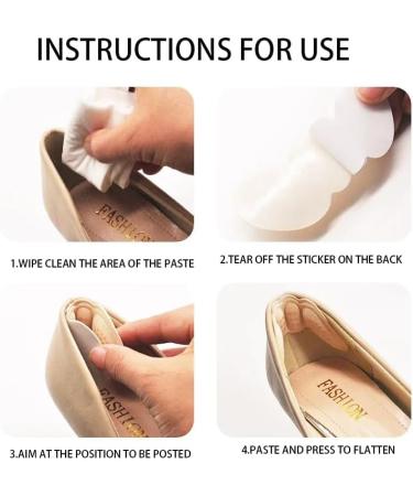 Heel Grips Liner for Loose Shoes - Men & Women - Stop Heel Slip & Blisters - 6 Pairs for Improved Comfort & Fit - Buy Online on GoSupps.com