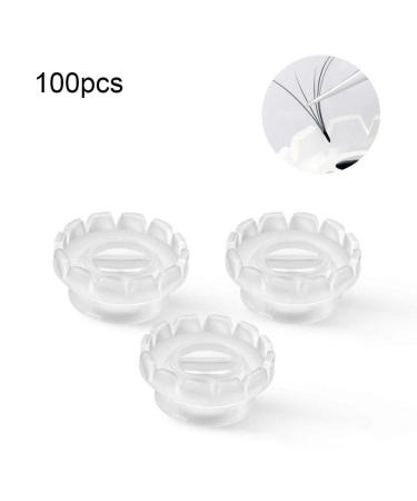 100 Pack Eyelash Extension Volume Lashes - Quick Blossom Cups Anti-Spill Glue Holder & Lash Organizer Tools for Perfect Extensions - Buy Online on GoSupps.com