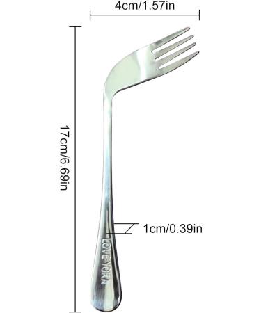 Old Man Elbow Spoon - -Feeding Spoon Fork Curved | Convenient and Safe Elder Feeding Nursing Utensil for Seniors and Elderly Huaisheng Left Hand - Fork - Buy Online on GoSupps.com