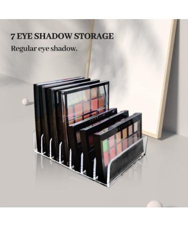 Acrylic Clear Eyeshadow Palette Organizer - 7 Sections Makeup Storage for Bathroom & Vanities - Buy Online on GoSupps.com