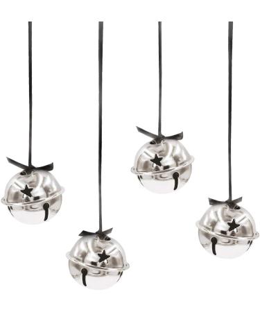 CLLOOTVE 1.6-Inch Metal Craft Bells for Christmas Decoration - 16pcs Silver Bright Silver - Buy Online on GoSupps.com