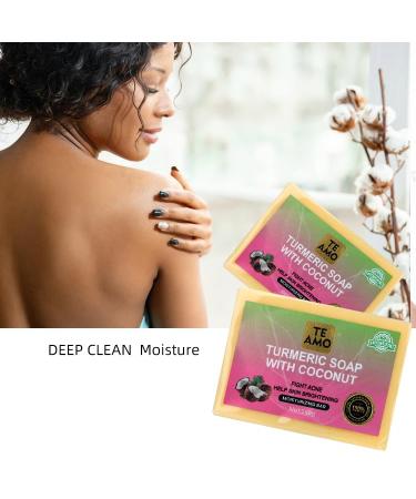 Te Amo Turmeric Soap with Coconut - Dark Spot Remover & Acne Fighting Moisturizing Bar - 5.2 oz - Buy Online on GoSupps.com