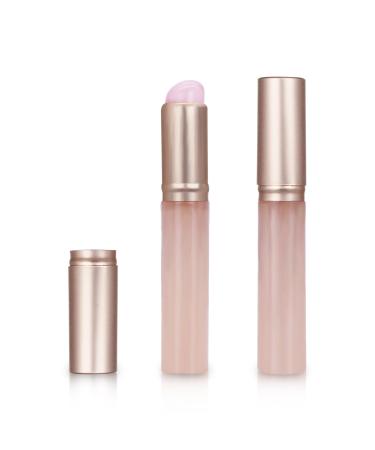 Silicone Lip Brush with Cover Round Head Reusable Lip Brush Mini Portable Multifunctional Brush for Concealer Lip Balm Lip Mask Great Gift for Female Friends (pink)