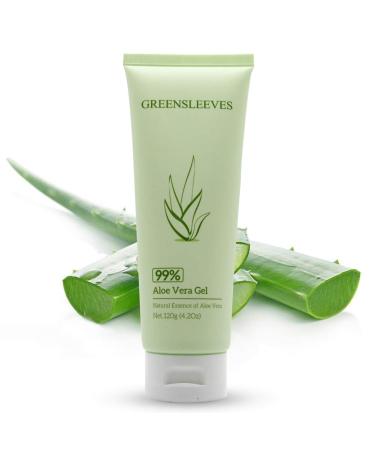 Aloe Vera Gel 99% Pure Soothing Moisturizer for Face, Hair & Skin Care - 4.2 Oz - Buy Online on GoSupps.com