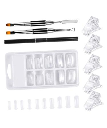 FRCOLOR Tools Set nail extension manicure extension clip clamp nail art tools dual forms Manicure Supplies Nail Plate Decor crystal decor Nail Model white nail clipper lengthen Art
