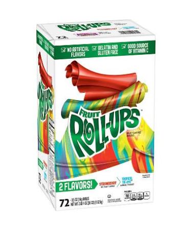 Betty Crocker Blastin' Berry (Strawberry and Tropical Tie Dye) Hot Colors Fruit - 72 Roll-Ups - Buy Online on GoSupps.com