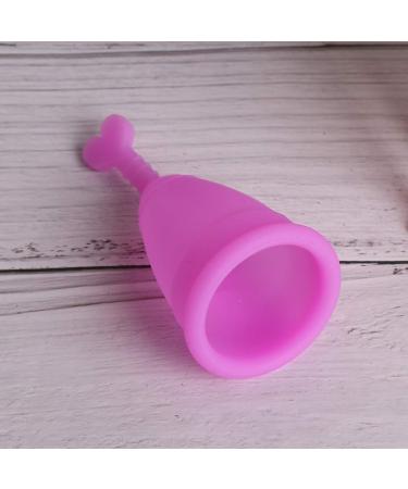 2 pieces silicone menstrual cup women female menstruation healthcare female leakage -free safety hygiene cup menstruation accessories reusable (#1)