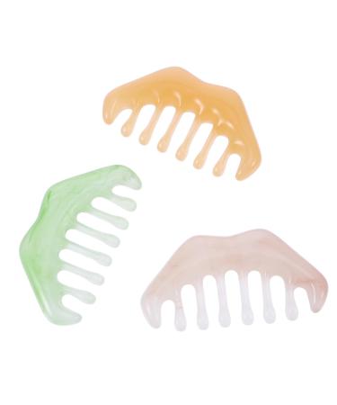 Beaupretty 15-Piece Afro Massage Comb Set | Women's Hairbrush & Men's Body Massage Tools | Pink Crystal & Resin Hair Care - Buy Online on GoSupps.com