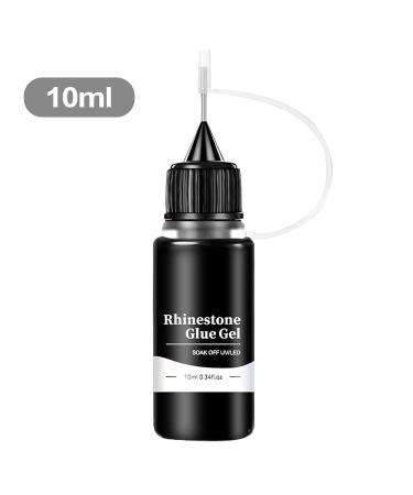 Adhesive Rhinestone Glue 10ml with Needle Tip Strong Waiting for 3D Decorations | Durable Nail Gliding for Beginners Professional Salon Home Travel Manicure and Creative Nail - Buy Online on GoSupps.com