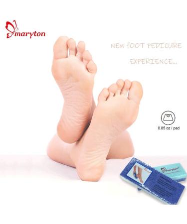 Maryton Foot Exfoliator Scrubber Sponge - Callus Remover Pedicure Tool for Salon-Worthy Feet - 2pcs - Buy Online on GoSupps.com