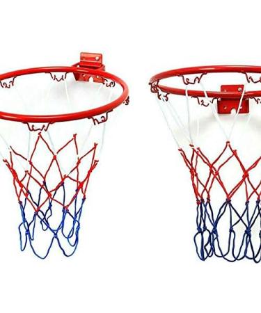 32cm Metal Rim Basketball Hoop Net with Screws Indoor Wall Mount - Buy Online on GoSupps.com