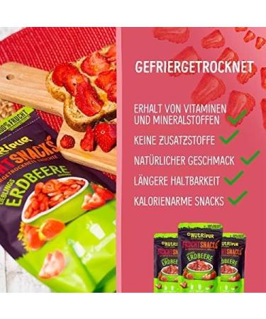 Freeze Dried Fruit Tasting Kit Unsweetened Dried Fruit Topping for Cereal Porridge Fruit Snacks Full of Taste 225g by NutriPur - Buy Online on GoSupps.com