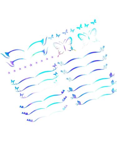  Didiseaon Didiseaon 24 Sheets Eyeliner Sparkle Stickers Women Makeup Eyeshadow Makeup Stickers Temporary Eyeshadow Stickers Hawaiian Stickers Makeup - Buy Online on GoSupps.com