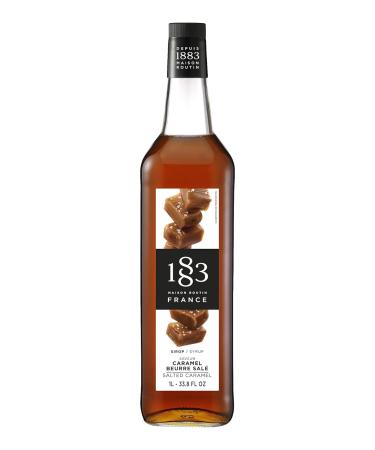 Maison Routin 1883 Salted Caramel Syrup Glass Bottle 1000 Milliliter