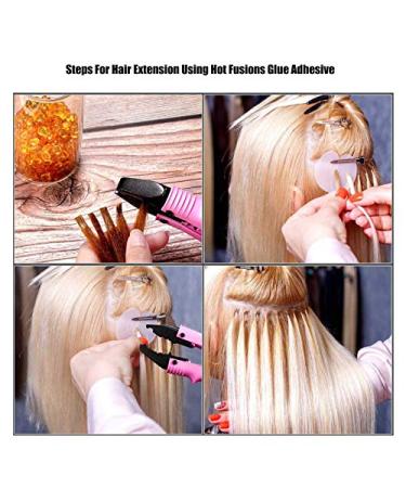 Hair Extension Granulate & Glue Beads | Hot Fusion Keratin Beads - 50g x 2 Bottles | International Shipping - Buy Online on GoSupps.com