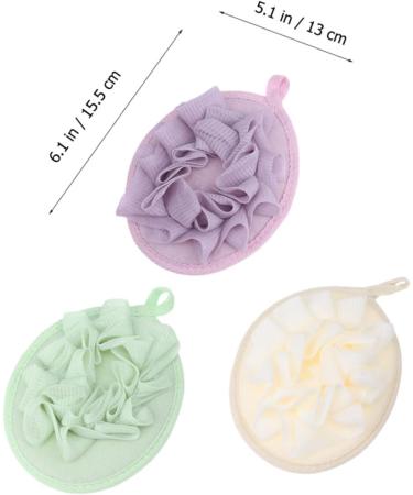 Angoily 6 Pcs Bath Gloves & Elf Lip Balm Set - Japanese-Style Exfoliating Loofah Mitts & Shower Scrubbers for Ultimate Relaxation - Buy Online on GoSupps.com