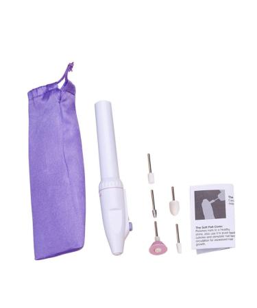 Housoutil 1set Nail Polisher Manicure Drill Bits Exfoliating Exfoliation Electric Manicure File Manicure Pedicure Kit Electric Trimmer Ear Piercer Kit Mini White Nail File Abs