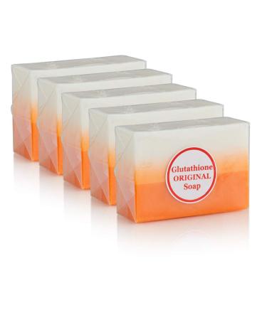 Glutathione & Kojic Acid Original Soap (5 Bars) 5 Count (Pack of 1)