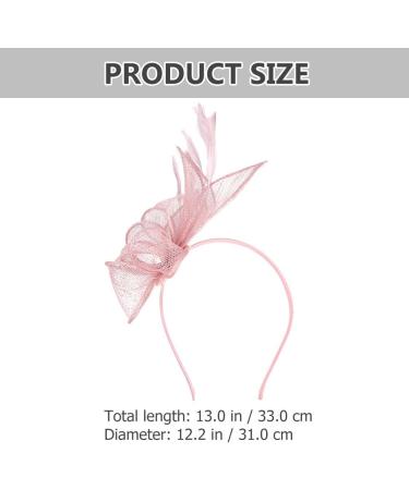 FRCOLOR Cocktail Party Hat Hair Barrettes for Women Fascinator Party Headpiece Tea Party Hat Fascinators for Women Hair Ties for Women Womens Fascinators Women's Abs Hat Clip Charming Pink 22X18X5CM Pink - Buy Online on GoSupps.com
