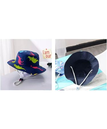 XYIYI Kids Bucket Hat | Adjustable Sun Hat for Boys Girls 4-8 Years | Breathable Beach Hat with Swordback Dragon Design - Buy Online on GoSupps.com