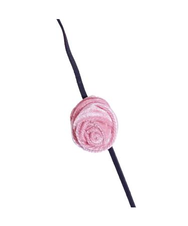 OralGos Stylish Rose Pendant Necklace Colorful Floral Velvet Clavicle Chain Fashion Jewelry Flower Necklace