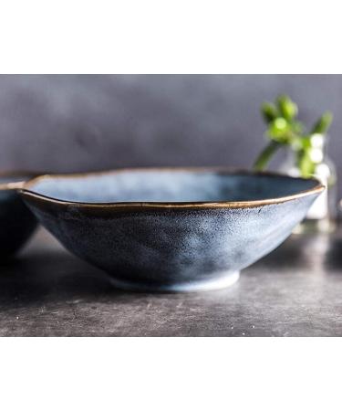 GAXQFEI Snack Bowls-Dessert Noodle Bowl Plate Bowl Round Bowl Drop Bowl Wave Bowl Set Bowl Fruit Salad Bowl Eat Restaurant Kitchen 500Ml/430Ml/950Ml Non-Slip Bottom 15.6 * 6.8Cm 15.6*6.8cm - Buy Online on GoSupps.com