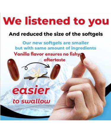  Antarctic Krill Oil 1000mg Softgels with Astaxanthin Omega-3 EPA & DHA Supplement for Heart Brain and Joint Health in Form of Phospholipids 60 Vanilla-Flavored Softgels 1000mg Vanilla Flavor - Buy Online on GoSupps.com