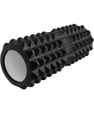 Fascia Roll 12cm | EVA Foam Pilates Yoga Massage | Black 33 cm - Perfect for Recovery - Buy Online on GoSupps.com