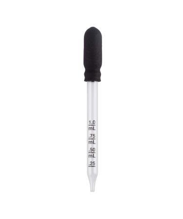 EZY DOSE Ear and Eye Medicine Dropper For Liquid & Essential Oils 1mL Capacity Calibrated Glass, Clear Calibrated Straight Tip - Buy Online on GoSupps.com