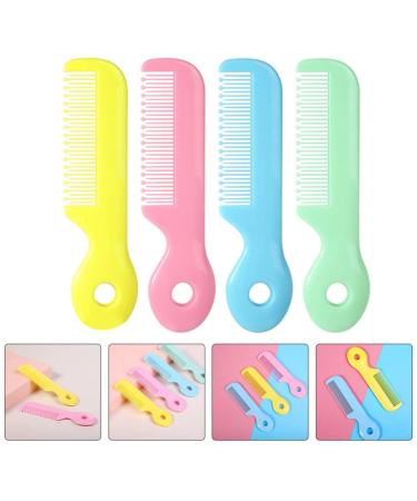 Healifty 4pcs Fine Tooth Comb Set for Newborn Babies and Adults - Gentle Infant Hair Groomer with Extra Fine Rounded Teeth for Cradle Cap and Dandruff - Buy Online on GoSupps.com