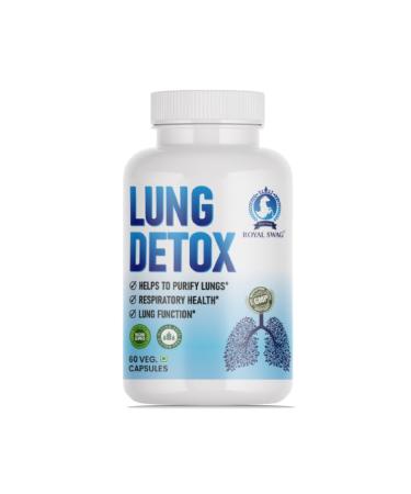 ROYAL SWAG Lung Cleanse and Detox Capsule 60 Pcs Pack- Natural Respiratory Support Supplement for Smokers & Non-Smokers Support Lung Health and Detoxification