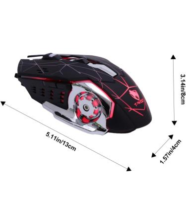 minkissy Gaming Mouse Optical Computer Rgb Gaming Corded Ergonomic Gamer Mute Gaming Game Mice Mouse for Laptop Wired Led Game Mouse Mechanical Metal Brushed Bottom Plate V6 - Buy Online on GoSupps.com