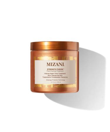 Mizani Strength Fusion Intense Night-Time Treatment | Deeply Nourishing Hair Mask | with Shea Butter | for Curly Hair | 5.1 Fl Oz