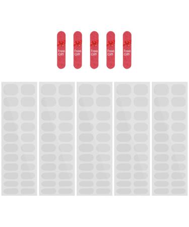 BIUDECO 10 Sheets Nail Stickers Transparent Nail Strip Nail Strips Art Decal Polish Nail Sticker French Manicure Strips Foil Fingernail Nail Art Stickers Gel Nail Sticker Double Sided Tape - Buy Online on GoSupps.com