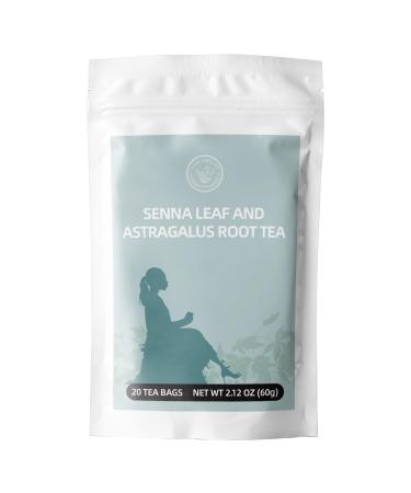 HANFANGLING Senna and Astragalus Tea Herbal Tea Digestive Diuretic And Detoxifying Relieves Constipation Regulates Blood Sugar Nourishing And Tonifying Improves Skin Problems(20 Tea Bags) Senna Leaf and Astragalus Root Tea