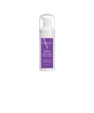 True Tone Purple Toning & Styling Foam - Brightens Blondes - Removes Yellow & Brassy Tones On Bleached Blonde Or Highlighted Hair - Adds Body - 1.7 oz 1.7 Fl Oz (Pack of 1)