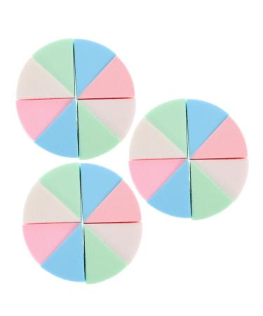 FRCOLOR Triangular Makeup Sponge Puff - 15 Sets Wedge Shape Esponjas Para Maquillaje - Perfect for Flawless Application International Shipping - Buy Online on GoSupps.com