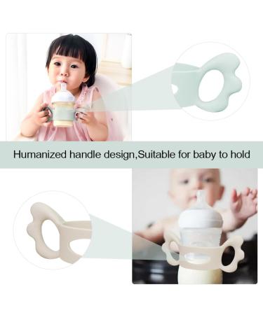 Shop Silicone Baby Bottle Handles | 2 Pack Wide Neck Grip Design for Small Hands - International Shipping - Buy Online on GoSupps.com