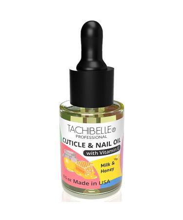Tachibelle Cuticle and Nail Oil- Nourishing, Moisturizing, and Revitalizing Formula with Natural Ingredients and Vitamin E 0.5 oz - Milk and Honey Scent - Buy Online on GoSupps.com