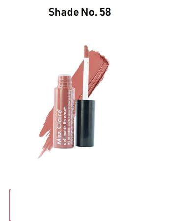 Buy Miss Claire Soft Matte Lip Cream 58 Pink - Long-Lasting Vivid Color 6g | International Shipping Available - Buy Online on GoSupps.com