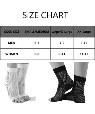 Soothe Neuropathy Pain with Relief Socks - Large-X-Large White - Buy Online on GoSupps.com