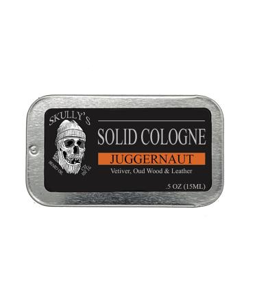 Skully's Ctz Beard Oil Juggernaut Men's Solid Cologne . 5 oz - (black leather oud wood patchouli and vetiver. scent) .5 Ounce