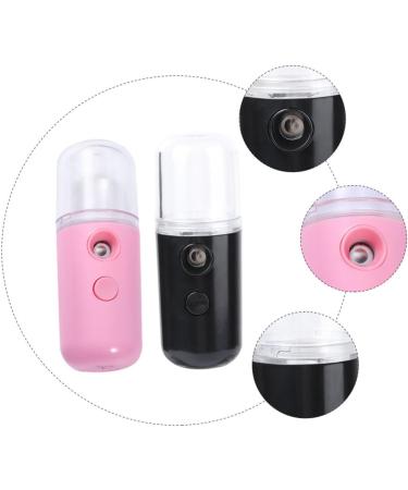 Baluue 6 Pcs Spray Hydrating Apparatus Handheld Sprayer Facial Mister Steamer for Face Bottle Black Plastic 10.5x3.5cmx3pcs - Buy Online on GoSupps.com