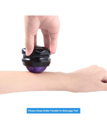 ZONGS Manual Back Roller Massager for Sore Muscle & Joint Pain Relief - Self Massage Therapy Tool for Full Body Relaxation - Blue - Buy Online on GoSupps.com