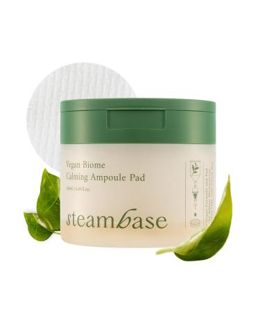 Green Tea Calming Toner Pads | Ampoule Pad | Nourish Soothe Moisturize Exfoliate Support Skin Barrier | Hydrate Repair & Strengthen Skin | Korean Skin Care |Microbiome LHA |70pads 6.09 fl oz