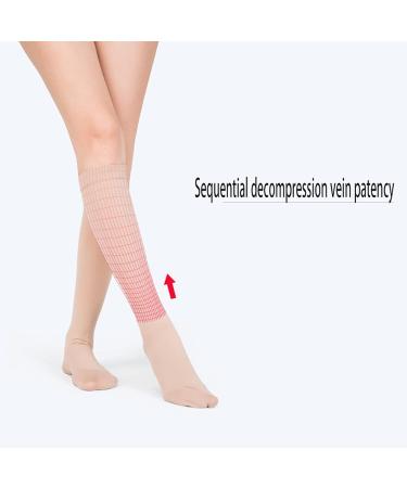 Medical Compression Socks Closed Toe Super Elastic Non-Slip Performance Sports for Adult Women Improve Blood Circulation Lower Extremity Edema Black XL (Black XL) Black X-Large - Buy Online on GoSupps.com