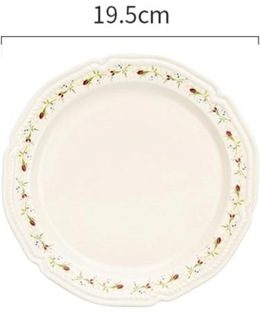 Serving Plates Ceramic Vintage Rose Dinner Plate Kitchen Tableware Salad Plate Steak Plate Fruit Deep Dish Dinner Plate Large Dinner Plate for Kitchen Hotel Restaurant for Appetizer Dinner and Desse - Buy Online on GoSupps.com